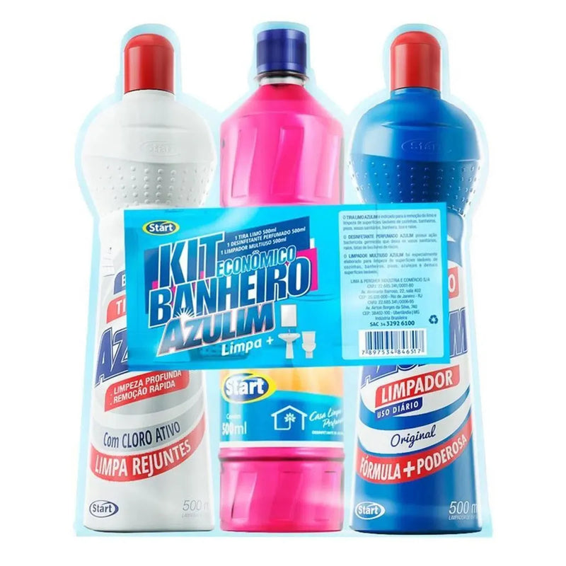 KIT BANHEIRO 3X500ML AZULIM