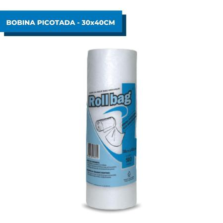 SACO PARA MERCADO PICOTADO 30X40 3kg 500UN ROLL BAG