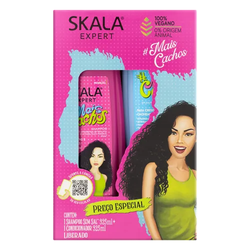 SHAMPOO SKALA 325ML MAIS CACHOS