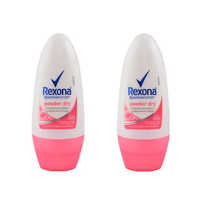 DESODORANTE ROLL-ON POWDER FEM KIT C/2 50ML REXONA