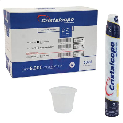 COPO PS C/5000UN 50ML CRISTALCOPO
