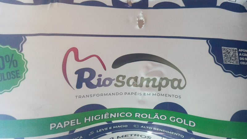 PAPEL HIG ROLAO GOLD 300M C/8 RIO SAMPA