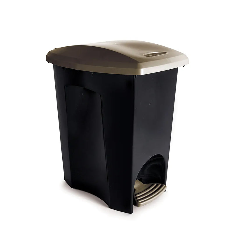 LIXEIRA PLAST. 15L C/PEDAL ECOBLACK