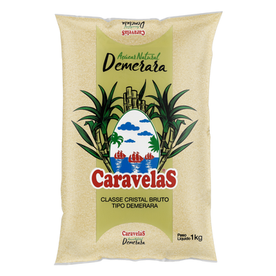 ACUCAR NATURAL CARAVELAS DEMERARA 1Kg