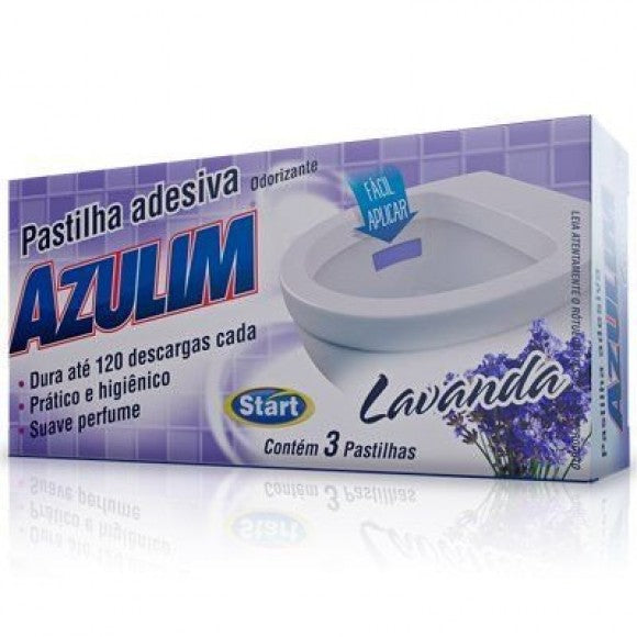 PASTILHA ADESIVA LAVANDA C/ 03 UND 6X1
