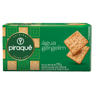 BISCOITO PIRAQUE AGUA GERGELIM 215GR