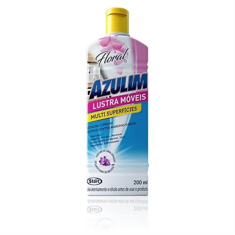 LUSTRA MOVEIS FLORAL 200ML AZULIM