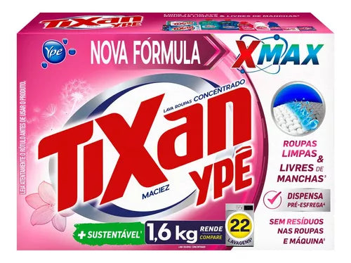 SABAO EM PO TIXAN MACIEZ LAVA ROUPAS 1,6 KG