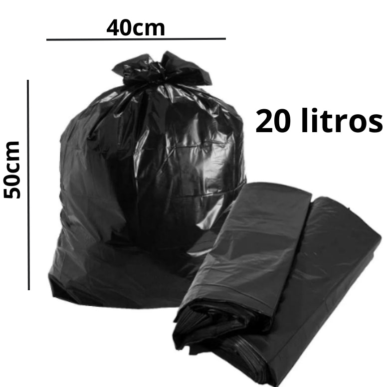 SACO LIXO 20L PRETO C/100 ALMOFADA NEW CLEAN