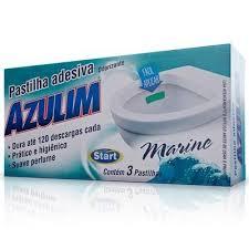 PASTILHA ADESIVA ODORIZANTE MARINE C/ 03 UND AZULIM