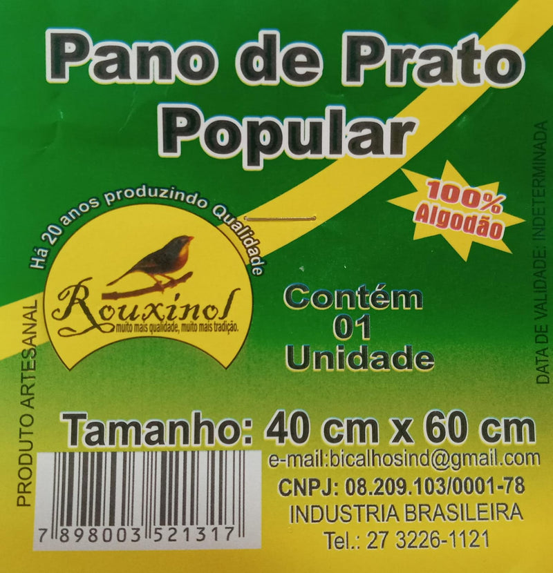 PANO DE PRATO POPULAR