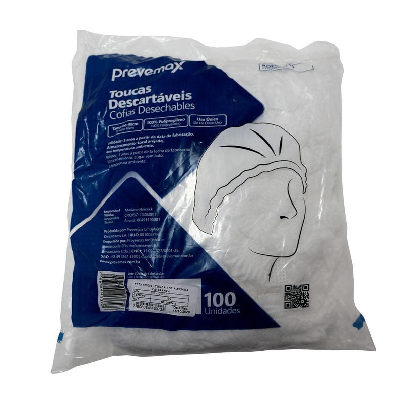 TOUCA DESCARTAVEL TNT C/100 PREVEMAX