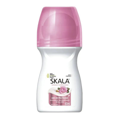 DESODORANTE ROSAS E AMENDOAS ROLL-ON 60ML SKALA