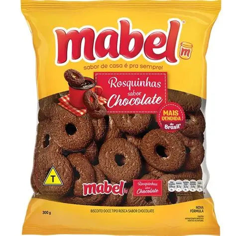 BISCOITO ROSQUINHA MABEL CHOCOLATE 300G