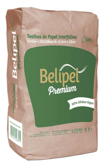 PAPEL TOA INTERF PREMIUM 20X23CM C/1000 FLS BELIPEL