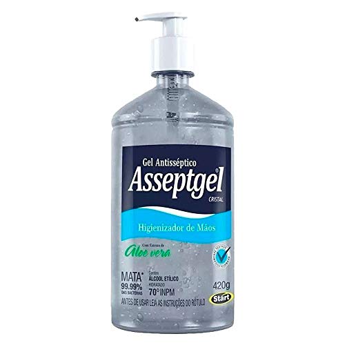 ALCOOL EM GEL CRISTAL ALOE VERA 420G ASSEPTGEL