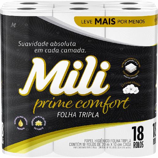 PAPEL HIG 20M F. TRIPLA PRIME COMFORT MILI 18 RLS