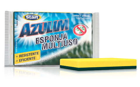 ESPONJA DUPLAFACE VERDE/AMARELA AZULIM