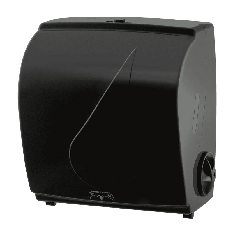 PORTA PAPEL TOALHA BOBINA AUTOCORTE COMPACTO BLACK