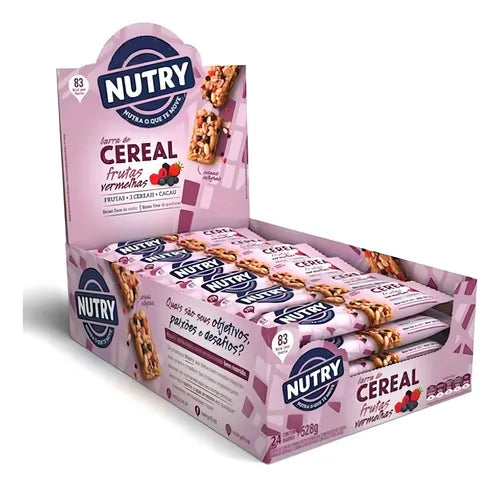 BARRA CER.NUTRY SACHE FRUTAS VERMELHAS 3X22 GR