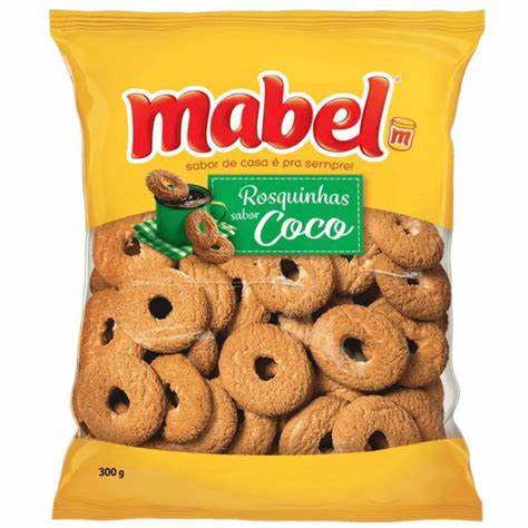 BISCOITO ROSQUINHA COCO 300G MABEL