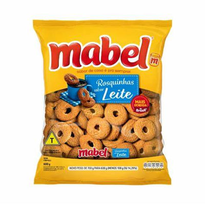 BISCOITO ROSQUINHA LEITE 600G MABEL