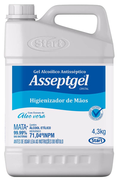 ALCOOL EM GEL CRISTAL ASSEPTGEL 5L