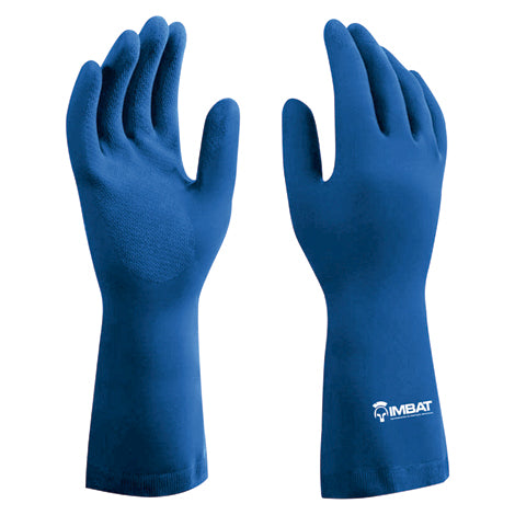LUVA LATEX AZUL FORRADA  9 (G) IMBAT