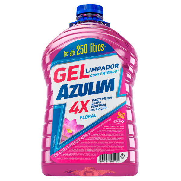 LIMPADOR CONCENTRADO GEL FLORAL 5KG AZULIM