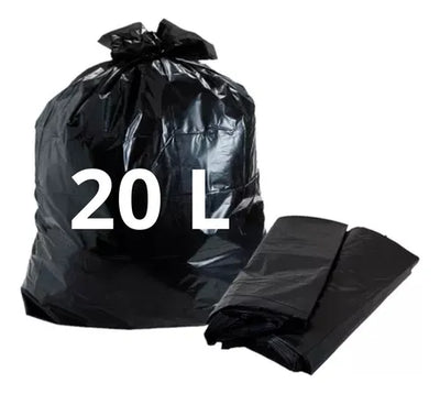 SACO LIXO 15L PRETO ALMOFADA C/20 AZULIM