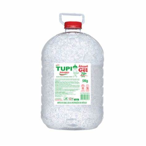 ALCOOL EM GEL ANTISSEPTICO 70° INPM TUPI 5KG